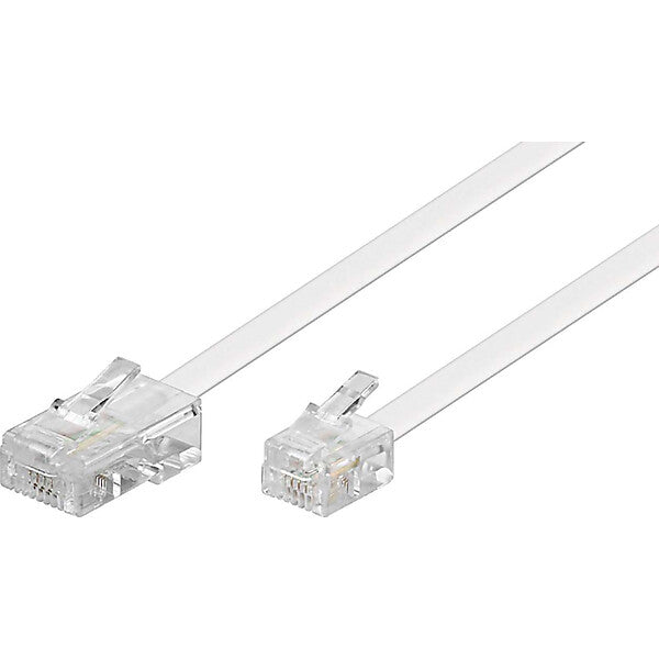 Goobay RJ45-RJ11 Anschlußkabel 3m,ws,St/St 93061